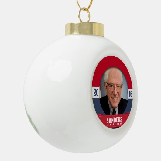 BERNIE-SANDPAPIERSCHLEIFMASCHINEN 2016 KERAMIK Kugel-Ornament (Links)
