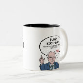 Bernie-Sandpapierschleifmaschinen, die grüßen - Zweifarbige Tasse (VorderseiteRechts)