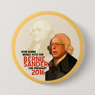 Bernie-Sandpapierschleifmaschinen für Präsidente Button