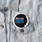 Bernie-Sandpapierschleifmaschinen für Präsidenten Button (Beispiel)