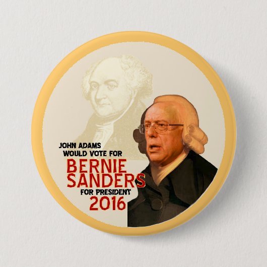 Bernie-Sandpapierschleifmaschinen für Präsidenten Button (Vorderseite)