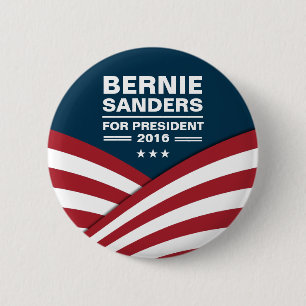 Bernie-Sandpapierschleifmaschinen für Präsidenten Button