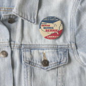 Bernie-Sandpapierschleifmaschinen für Präsidenten Button (Beispiel)