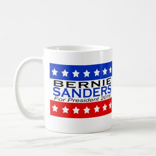Bernie-Sandpapierschleifmaschinen für Präsidenten Kaffeetasse (Links)