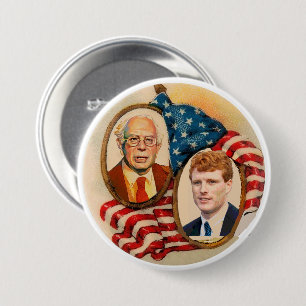 Bernie-Sandpapierschleifmaschinen/Joe Kennedy im Button