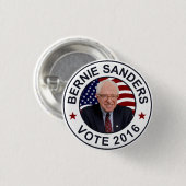 Bernie-Sandpapierschleifmaschinen US-Flagge Button (Vorne & Hinten)