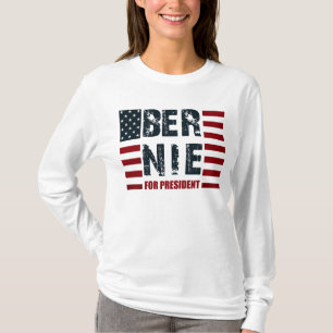 Bernie-Sandpapierschleifmaschinen US-Flagge T-Shirt