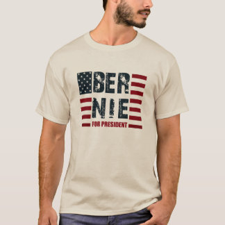 Bernie-Sandpapierschleifmaschinen US-Flagge T-Shirt