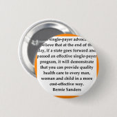 Bernie-Sandpapierschleifmaschinezitat Button (Vorne & Hinten)