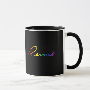 Bernie-Stolz-Unterzeichnung - Regenbogen färbt - Tasse