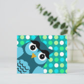 Bernie the Owl Postkarte (Stehend Vorderseite)
