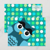 Bernie the Owl Postkarte (Vorne/Hinten)