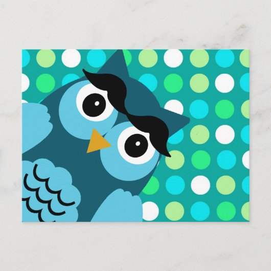 Bernie the Owl Postkarte (Vorderseite)