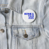 Bernie & Tulsi Round Button 2020 (Beispiel)