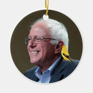 Bernie und Bird Keramikornament