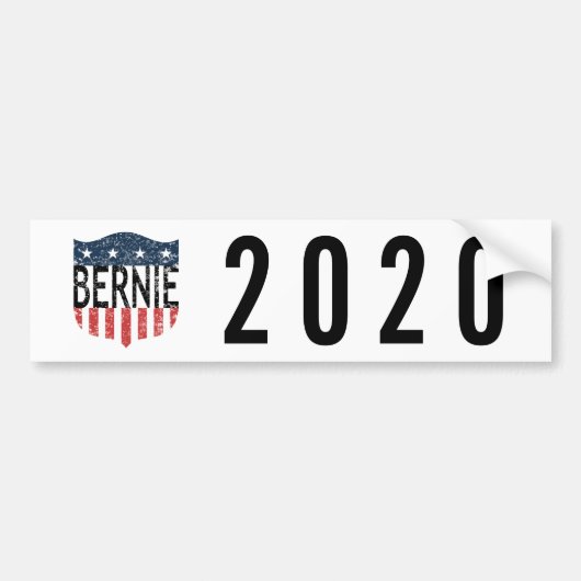 BERNIE US Flagge Autoaufkleber (Vorne)