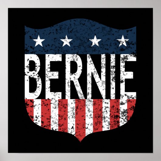 BERNIE US Flagge Poster (Vorne)