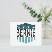 BERNIE US Flagge Postkarte (Stehend Vorderseite)