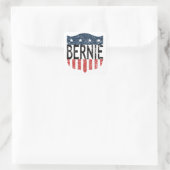 BERNIE US Flagge Quadratischer Aufkleber (Tasche)
