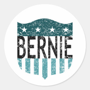 BERNIE US Flagge Runder Aufkleber
