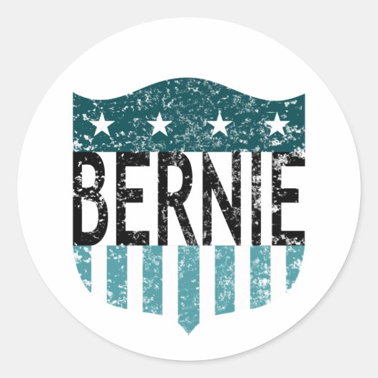 BERNIE US Flagge Runder Aufkleber (Vorderseite)