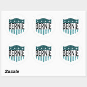 BERNIE US Flagge Runder Aufkleber (Blatt)