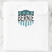 BERNIE US Flagge Runder Aufkleber (Tasche)