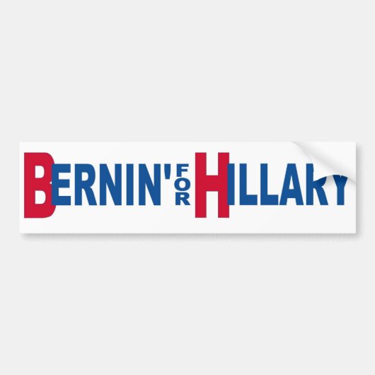 Bernin für Hillary Autoaufkleber (Vorne)