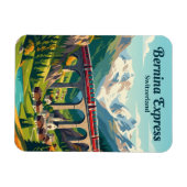 Bernina Express, Schweizer Alpen Schweiz Magnet (Horizontal)