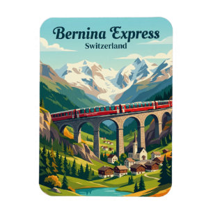 Bernina Express, Schweizer Alpen Schweiz Magnet