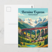 Bernina Express, Schweizer Alpen Schweiz Postkarte (Vorne/Hinten)