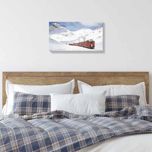 Bernina Railway Leinwanddruck (Insitu (Schlafzimmer))