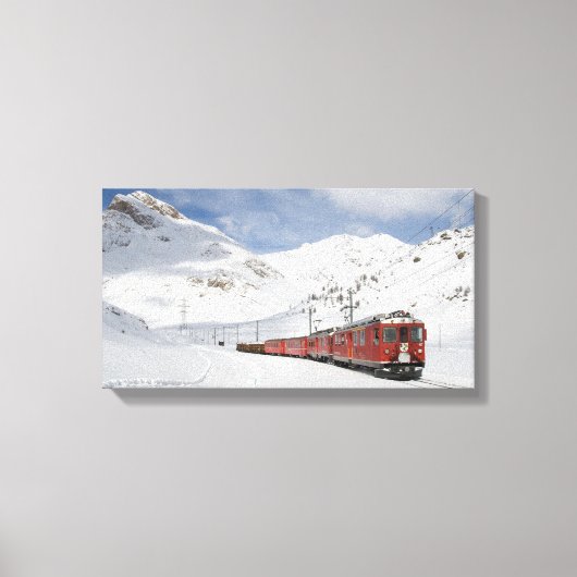 Bernina Railway Leinwanddruck (Vorderseite)