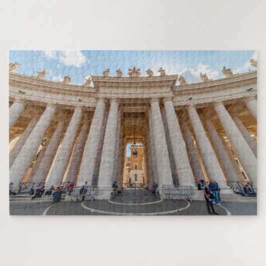 Bernini Kolonnade, St. Peter Platz, Rom, Italien Puzzle (Horizontal)