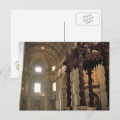 Berninis Dach, Petersdom Postkarte (Vorne/Hinten)