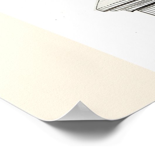 Berninis David in einer Gravur von Nicolas Dorigny Poster (Ecke)