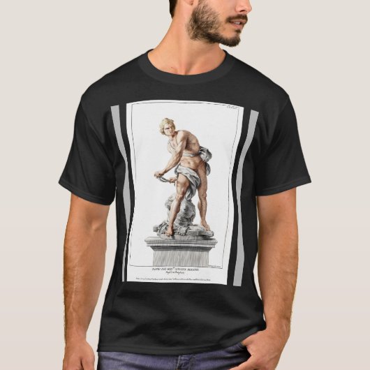 Berninis David in einer Gravur von Nicolas Dorigny T-Shirt (Vorderseite)
