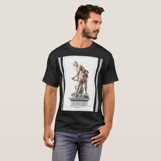 Berninis David in einer Gravur von Nicolas Dorigny T-Shirt (Vorne ganz)