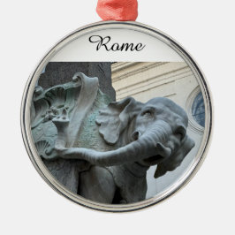 Berninis Elefant und Obelisk - Rom Italien Ornament Aus Metall