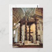Berninis Kronleuchte über dem Hochaltar Postkarte (Vorne/Hinten)