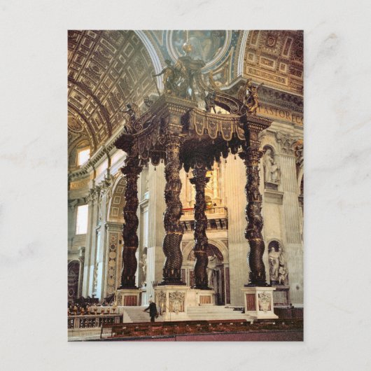 Berninis Kronleuchte über dem Hochaltar Postkarte (Vorderseite)