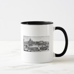 Berninis ursprünglicher Plan für St Peter Quadrat Tasse
