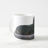 bernischer Hundrost mit vollem Legeband Kaffeetasse (Vorderseite Links)