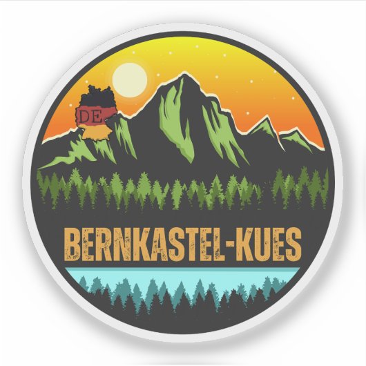 Bernkastel-Kues, Deutschland Aufkleber (Vorderseite)