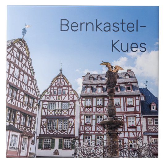 Bernkastel-Kues Historische Fassaden Deutschland S Fliese (Vorderseite)