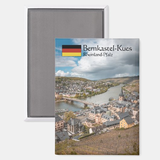 Bernkastel-Kues Souvenir Magnet (Vorderseite/Rückseite)