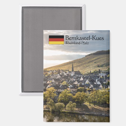 Bernkastel-Kues Souvenir Magnet (Vorderseite/Rückseite)