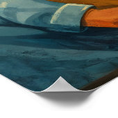 Bernkastel-Kues Vintage Reise Kunst Poster (Ecke)