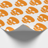 Bernstein auf den weißen Schädeln Geschenkpapier (Ecke)