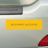 Bernstein Gelb Minimalistisch Schlichte Moderne Äs Autoaufkleber (Auf Auto)